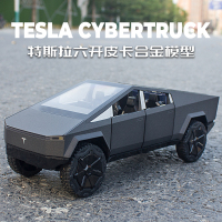 仿真1:24特斯拉概念皮卡车模型男孩声光回力玩具汽车收藏合金车模