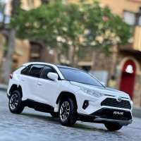 1/32 新款丰田RAV4荣放合金车模六开声光转向减震模型玩具汽车