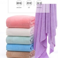 高密珊瑚绒浴巾、毛巾、方巾切边素色洗脸面巾柔软吸水礼品通用不掉毛不掉色不掉絮