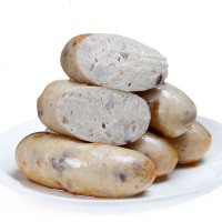 [四海生鲜]东山岛手工墨鱼肠墨鱼丸鱼丸 烧烤海鲜火锅食材500g (10条)