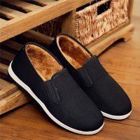 [防滑耐穿]老北京布鞋男女棉鞋加绒加厚防滑软底休闲工作鞋