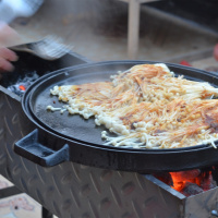 圆形铸铁双面两用烤板烧烤盘牛排煎锅煎盘烙饼燃气炭纳丽雅火电陶炉