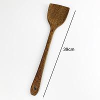 无漆鸡翅木木铲家用 饭勺盛饭炒菜短柄纳丽雅小木铲子 长39cm宽9cm
