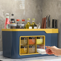 符象厨房调料置物架筷子刀架台面多功能调味厨具用品收纳架沥水储物柜