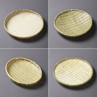 符象竹编制品簸箕手工农家用晾晒托盘水果茶点篮厨房收纳馍筐馒头筐圆