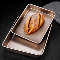 符象不锈钢烤盘烤箱专用盘长方形烘焙盘子家用平底托盘方盘蒸糕盘