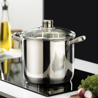 符象汤锅家用304不锈钢加厚蒸锅煮粥泡面锅双耳炖锅燃气电磁炉