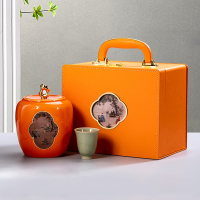 烘焙精灵白茶陶瓷茶叶罐密封罐高端普洱茶礼盒空盒散茶红茶包装盒茶盒定制