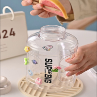 烘焙精灵大容量水杯子女ins简约运动水壶水瓶吨桶健身男