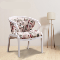 奇木欧式现代简约圈椅法耐阳台休闲椅茶桌椅三件套椅懒人沙发