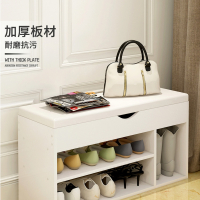 简约现代法耐家用换鞋凳式鞋柜客厅软包储物鞋架进门口可坐穿鞋凳沙发