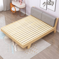 法耐现代简约床1.5米1.8米主卧双人大床出租房单人木板床1米2床架