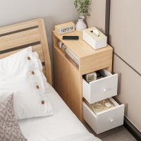 法耐窄床头柜迷你小型简易款现代简约卧室收纳床边色小尺寸柜子