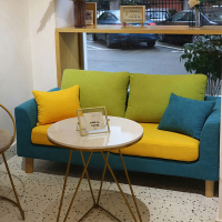 法耐北欧布艺沙发小户型简约现代公寓卧室店铺网红款家具双人棉麻拆洗