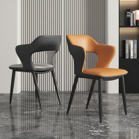 法耐意式轻奢餐椅现代简约家用网红靠背洽谈书桌麻将椅子北欧艺术