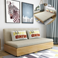 法耐沙发床客厅多功能两用双人单人书房卧室伸缩小户型网红木折叠床