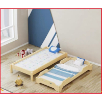 幼儿园床专用午睡床托管班医匠小学生儿童午休小床单人床松木折叠床