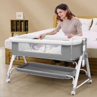 多功能可折叠婴儿床可移动便携式医匠新生儿摇篮床欧式宝宝床拼接大床