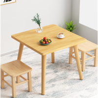 北欧小桌子家用吃饭餐桌出租房小户型医匠方桌客厅简约四方桌饭桌矮桌