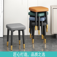 医匠轻奢凳子家用可叠放板凳餐桌方凳现代简约圆凳客厅小矮凳创意椅子
