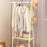 医匠挂衣架落地卧室移动简易晾衣服架子单杆式家用室内角落衣帽架加厚