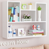 书架墙上置物架免打孔壁挂隔板墙壁墙面装饰简约卧室床头收纳壁柜