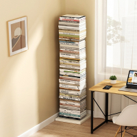 隐形书架医匠落地置物架简易立式铁艺小书架北欧家用客厅转角落窄书柜