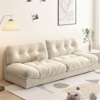 云朵沙发医匠奶油风法式布艺小沙发客厅小户型轻奢直排现代简约