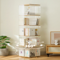 360度旋转书架医匠书柜省空间儿童落地绘本架简约家用学生简易置物架