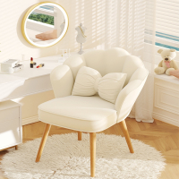 化妆椅医匠家用女生卧室梳妆台凳子花瓣椅化妆凳子轻奢美甲靠背椅子