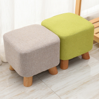 矮凳子医匠家用小板凳简约客厅沙发方凳布艺茶几凳换鞋坐墩成人