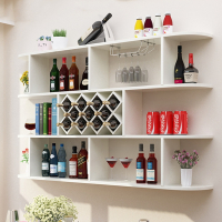 医匠壁挂酒柜酒架现代简约墙上置物架菱形酒格餐厅挂壁挂酒柜式红酒架