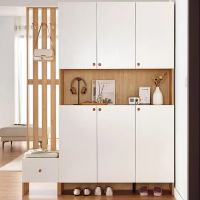 法耐(FANAI)鞋柜玄关柜高柜靠墙一体隔断门厅柜家用门口大容量储物收纳柜