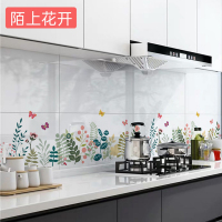 [60厘米*5米]厨房防油贴纸防水耐高温自粘铝箔灶台防水贴油烟墙贴耐高温 60厘米*5米