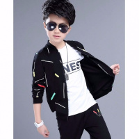男装男童春秋套装2019新款中大儿童洋气潮李现同款KK战队服两件套