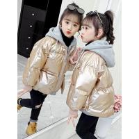 女童冬装棉服短款2019新款洋气小女孩棉袄儿童派克羽绒面包服棉衣[12月8日发完]