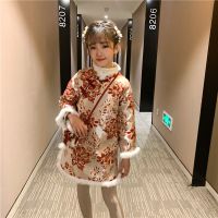 汉服女童2019新款儿童冬季唐装旗袍洋气中大童加厚拜年服公主超仙[12月12日发完]