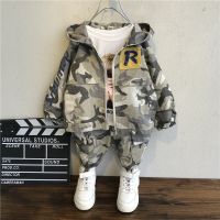 童装男童秋冬套装2019新款洋气宝宝加厚小儿童冬季加绒迷彩衣服潮