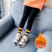 女童加绒打底裤2019新款秋冬韩版中大童儿童时尚加厚冬装裤子洋气