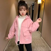 女童外套加厚冬装棉衣2019新款儿童秋冬装中大童棉服夹棉加绒风衣