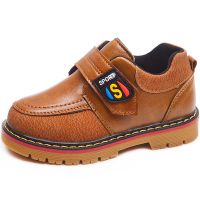 儿童皮鞋男童宝宝2019新款春秋冬鞋加绒中大童小学生软底小童帅气