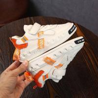 儿童运动鞋女童板鞋2019秋季新款韩版透气装饰带男童老爹鞋宝宝鞋