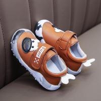 女童皮鞋儿童韩版软底豆豆鞋单鞋公主鞋男童1-2-3岁学步小皮鞋秋