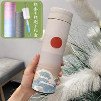 【购前咨询】适用保温杯女学生创意水杯个性潮流简约中国风男ins风森系清新茶杯子