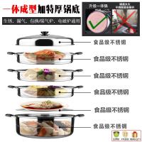 [购前咨询]适用蒸锅家用304不锈钢加厚大号36 40cm蒸馍笼屉蒸鱼双三四层煤气灶用
