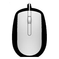 极控者(TiMER)[官方旗舰店]Dell/戴尔笔记本台式USB家用商务办公游戏人体工学有线鼠 白色MS116 官方标配