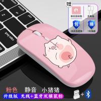 极控者(TiMER)无线蓝牙鼠标可充电式静音女生可爱macboo 小猪猪粉色[无线+蓝牙双模]送充电线+鼠标垫 官方标配