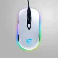 极控者(TiMER)MSI微星GK50Z电竞高特轴真机械键盘吃鸡游戏电脑RGB电竞键盘鼠 ①DS102白色鼠标 官方标配