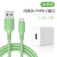 极控者(TiMER)新款软胶适用OPPO数据线闪充r11r9r 闪充套装[闪充头+Type-C接口★抹茶绿1.0米]1条