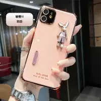 极控者(TiMER)卡通可爱兔子先生苹果11手机壳iPhone 11Pro简约超薄11max硅胶软壳 粉色兔子-苹果11